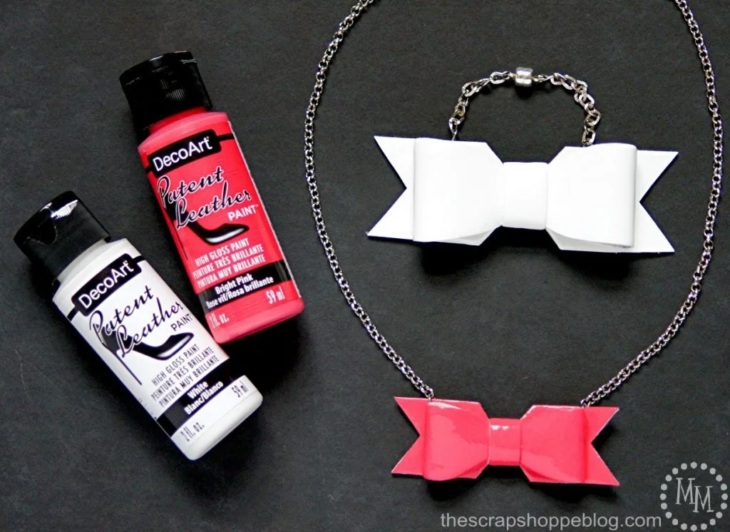 Make your own Patent Leather jewelry and accessories with this new Patent Leather paint!