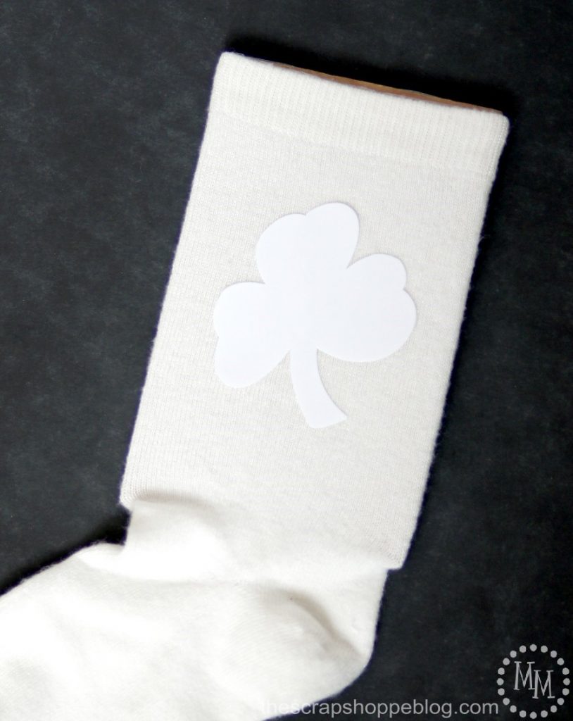Don't get pinched this St. Patrick's Day. Make yourself a pair of festive shamrock socks!