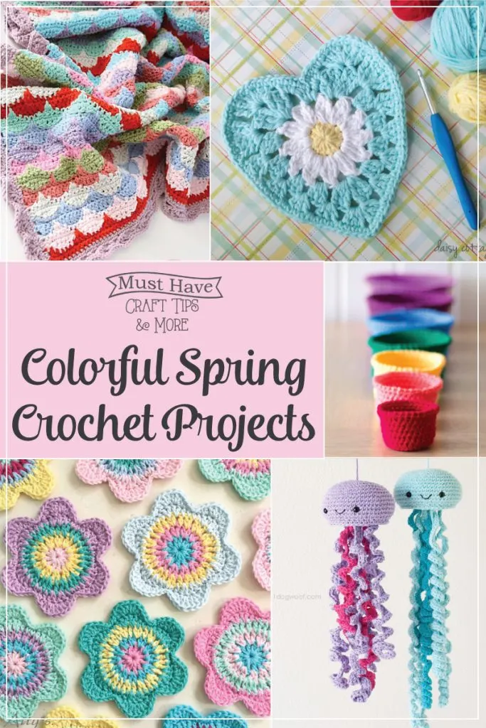 Colorful spring crochet projects!