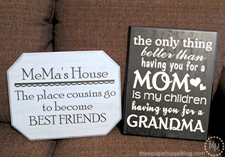 DIY a cute sign for Grandma for Mother's Day or Christmas! Great gift idea!