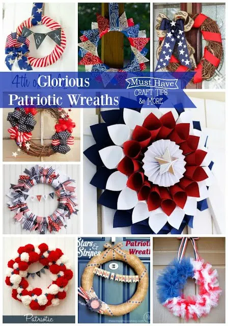 Get your house ready for Memorial Day, July 4th, and Labor Day with a gorgeous DIY patriotic wreath!