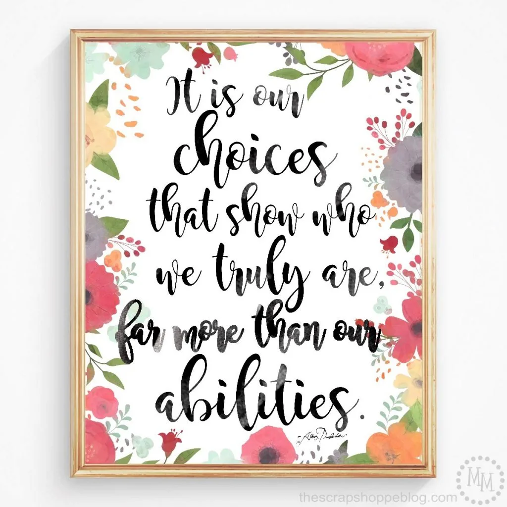 Turn your favorite quotes from the Harry Potter series into gorgeous, trendy wall art with these 4 FREE watercolor prints!