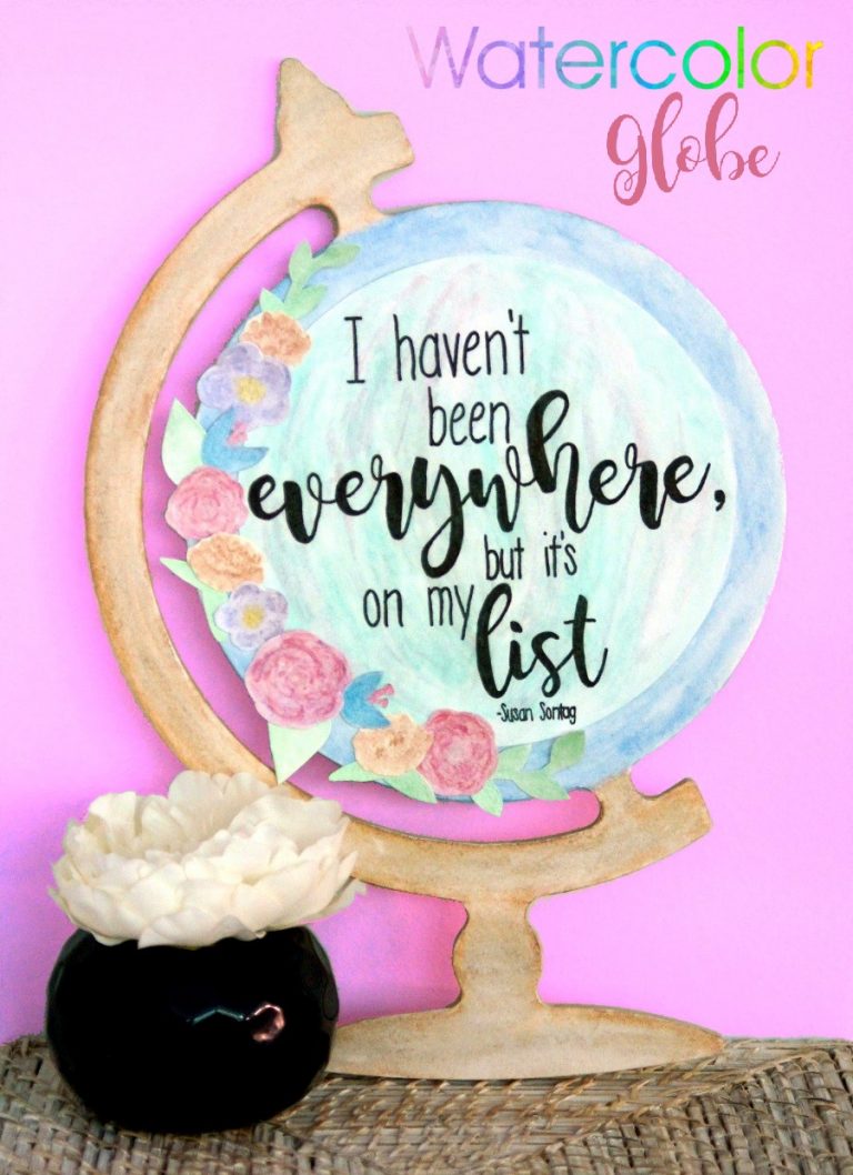 DIY Watercolor Globe