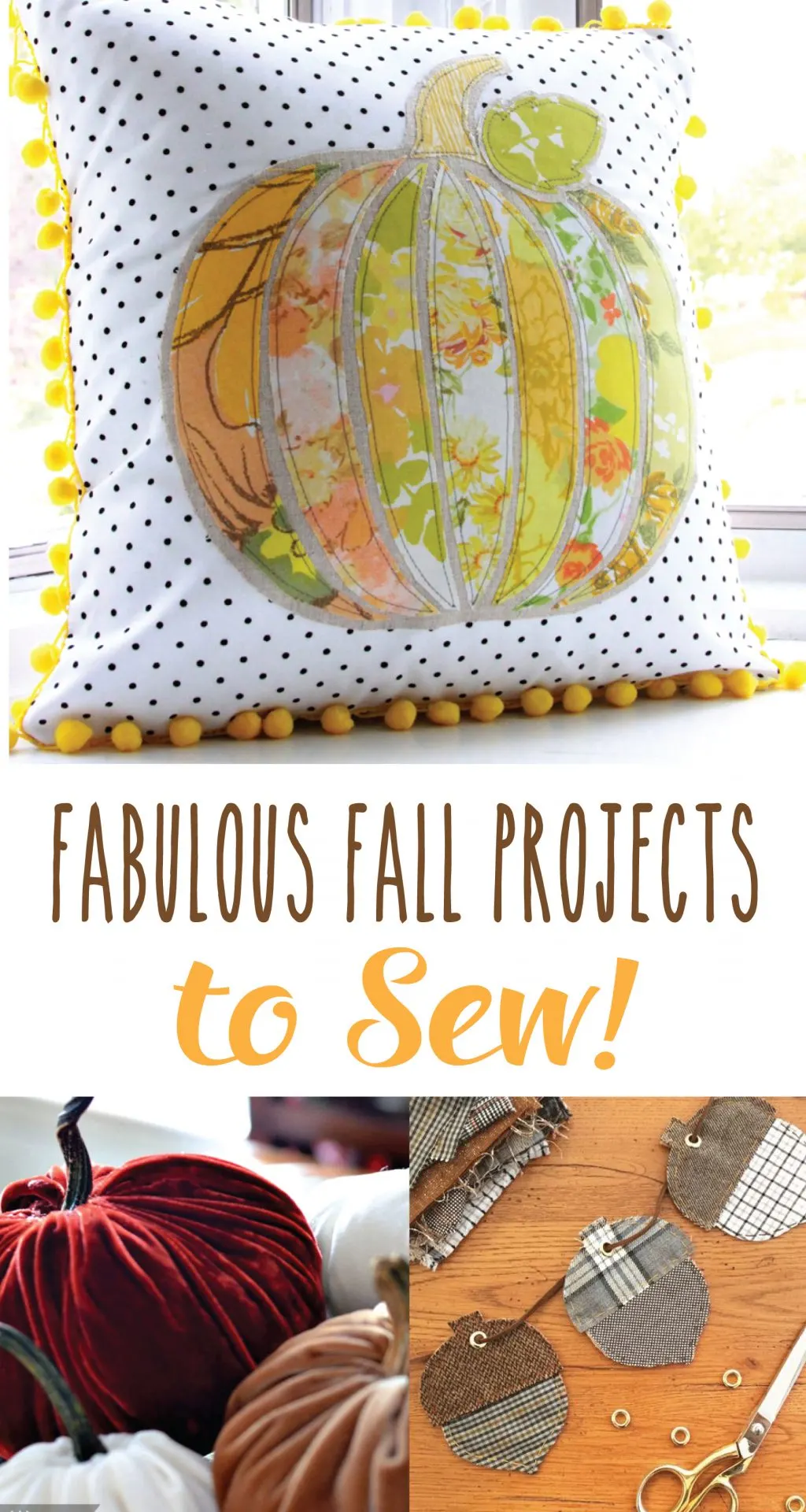 Sew up some fun fall crafts to decorate your home!
