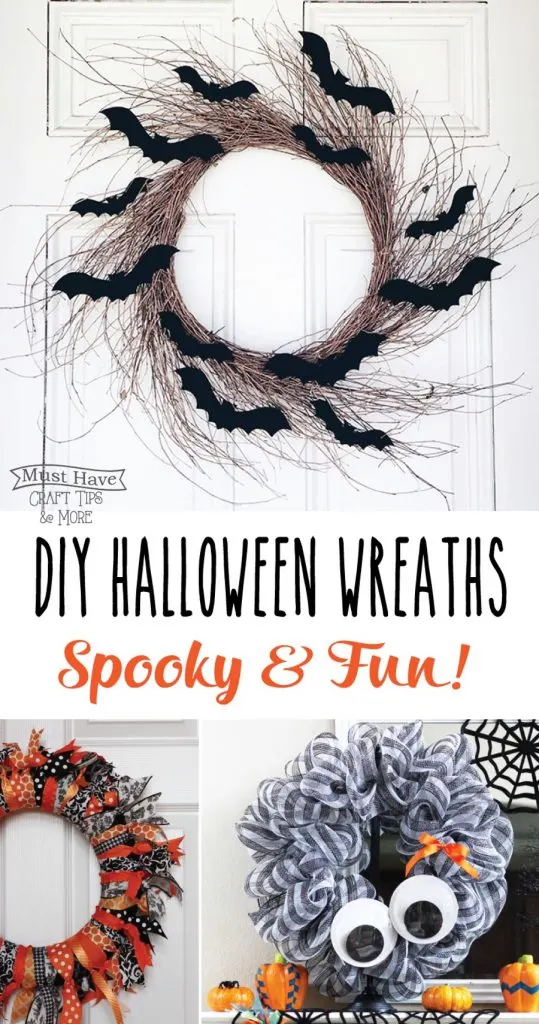 Spooky and fun DIY Halloween wreaths