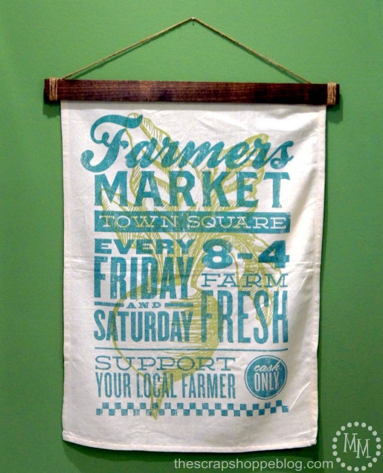 Hang fabric or paper wall decor with easy and with no holes in the material with these simple wooden wall hangers!