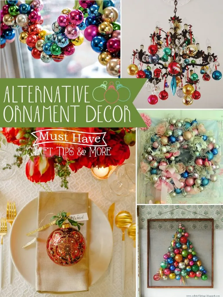 Ornament hoarders? Me, too! Try these alternative ornament decor options OTHER than putting them on your tree!