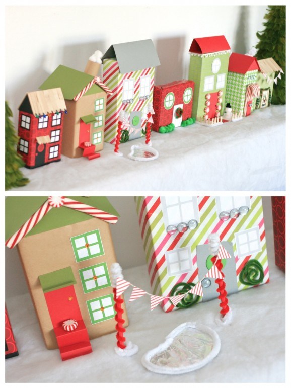 A Christmas Village is a fun way to decorate for the holidays! And they come in all shapes and sizes.