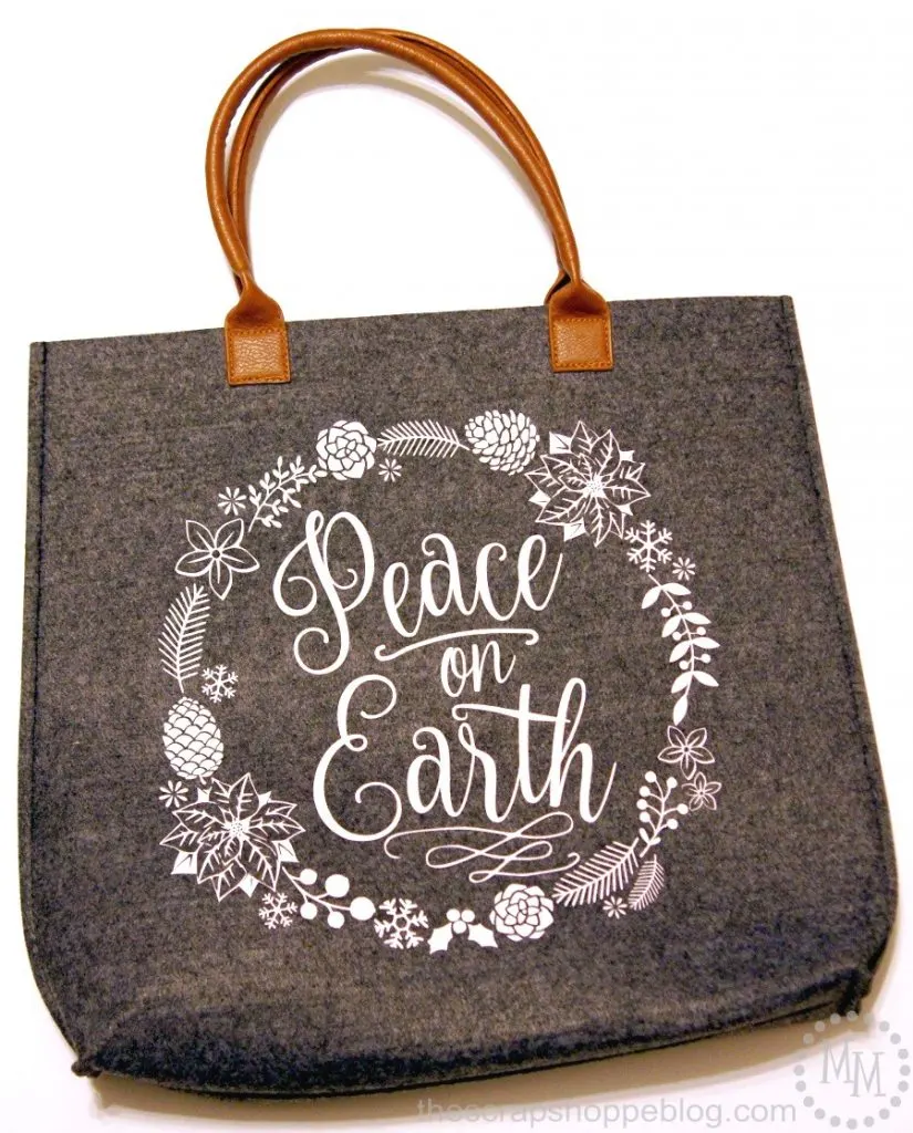This FREE Peace on Earth SVG file looks adorable on just about anything and would be a great gift!