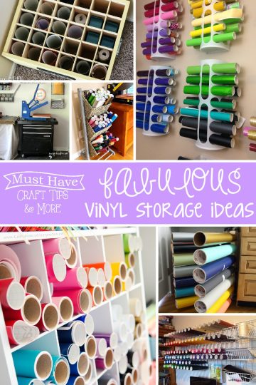 Whether you have a large stash or small, get your vinyl organized with these fabulous ideas!