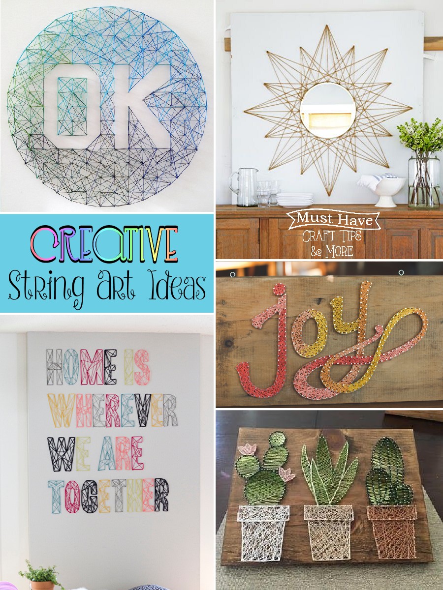 Brighten up your space with some DIY string art for your walls!
