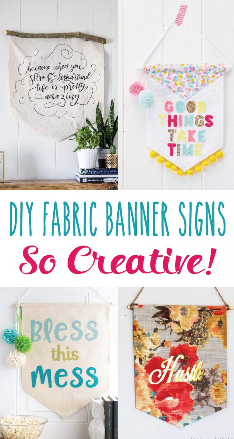 DIY Creative Fabric Banner Signs