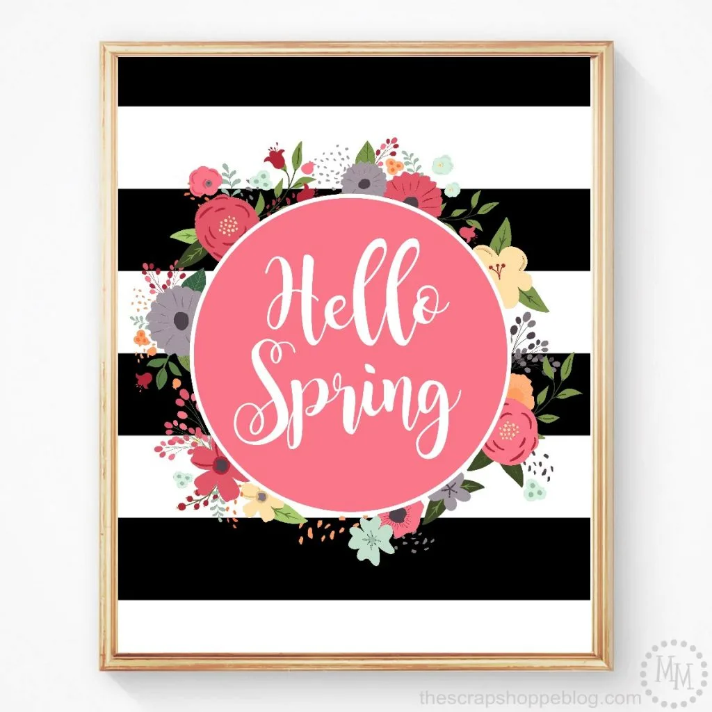Help ring in spring with a pretty Hello Spring FREE print!