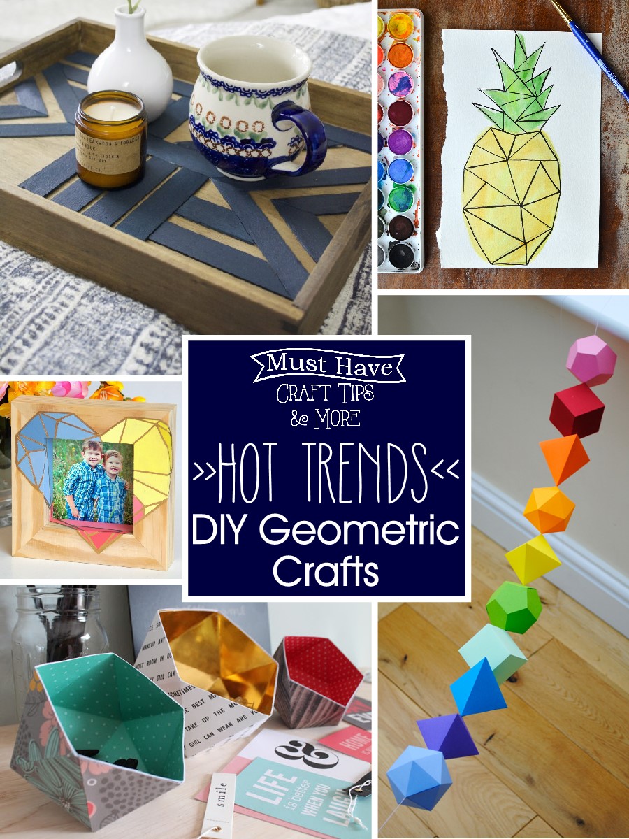 DIY Geometric Crafts are hot and oh so trendy right now!