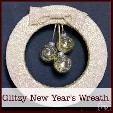 Glitzy New Year's Wreath