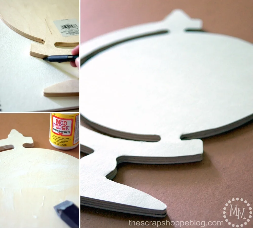 watercolor globe wooden sign