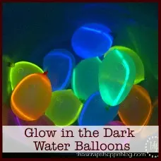 glow in the dark water balloons