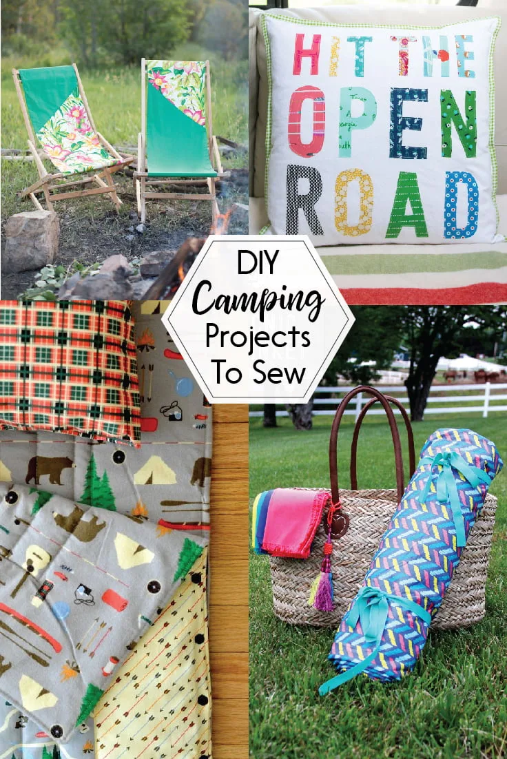 Whether you love camping or just the idea of camping, you'll love this sewing project roundup!