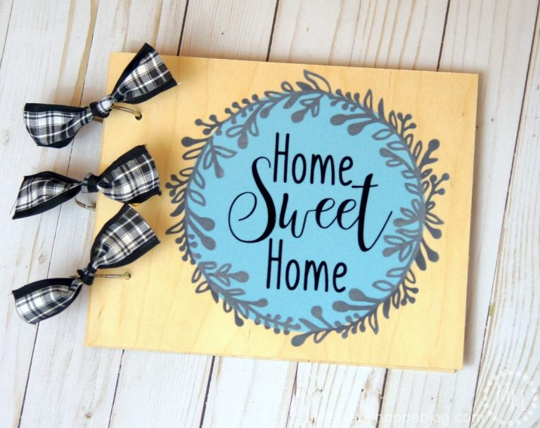 Creative a rustic photo album cover using heat transfer vinyl!