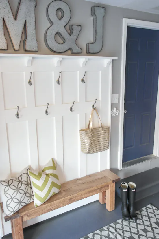 Create a mudroom in your garage.