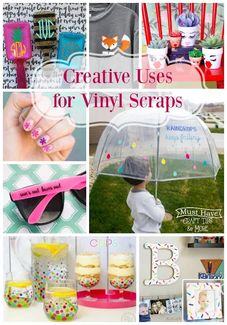 Don't throw away those vinyl scraps! There are SO many projects you can make with them!