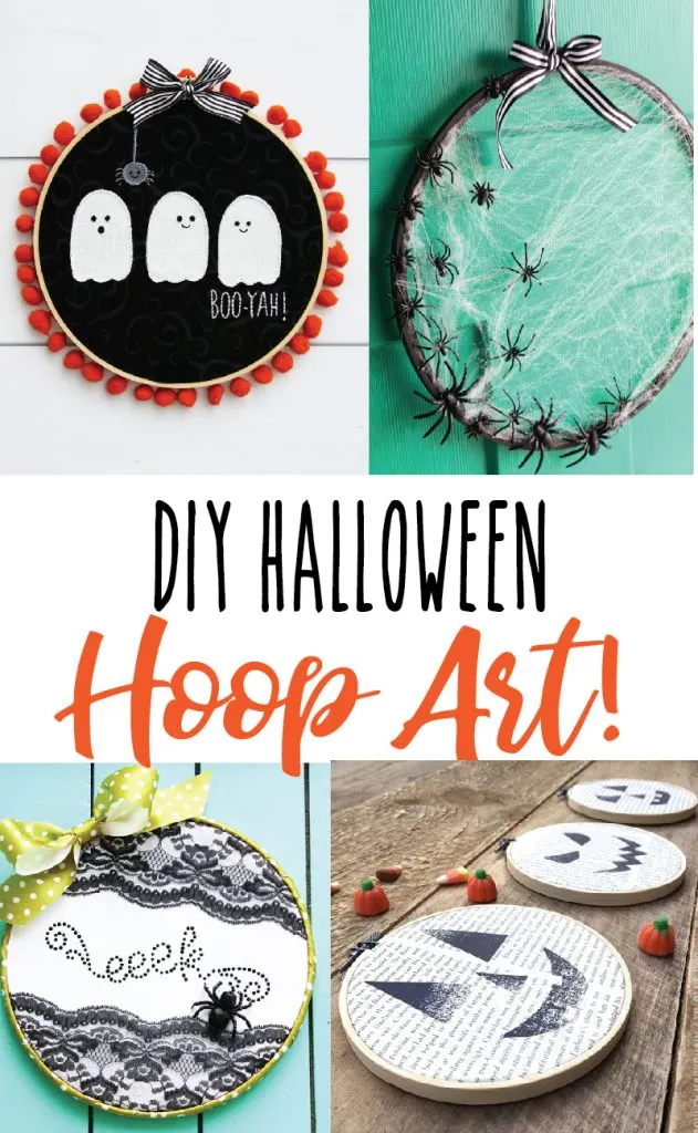 I've gathered up some of my favorite DIY Halloween Embroidery Hoop Art Projects