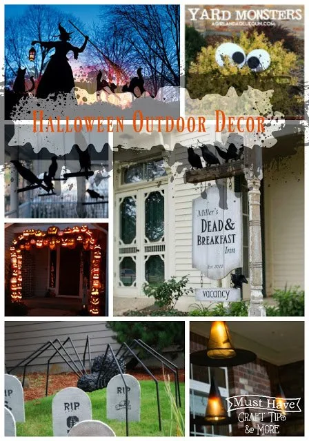 Decorate your outdoor space with these fun DIY Halloween projects!