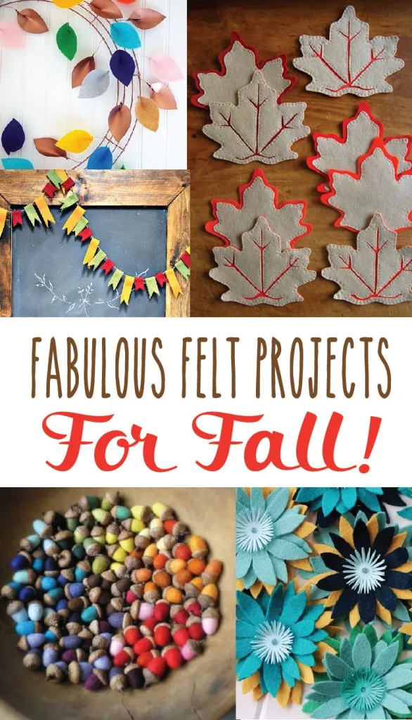 Felt is easy to work with. These fall felt projects will inspire!