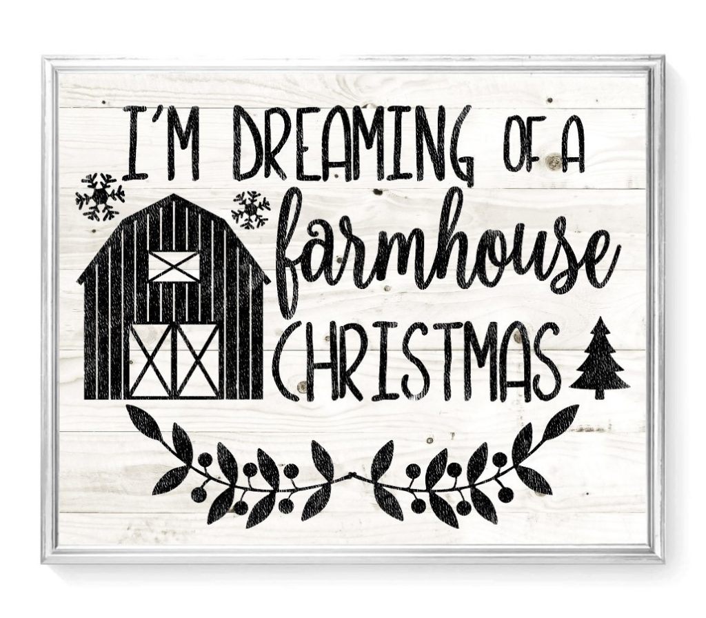 Farmhouse Christmas Svg File The Scrap Shoppe