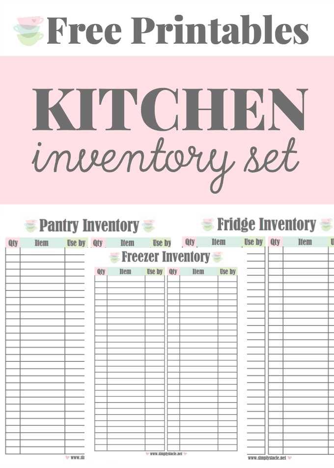 kitchen inventory set