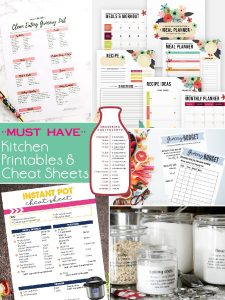 Must Have Kitchen Printables &amp; Cheat Sheets - The Scrap Shoppe