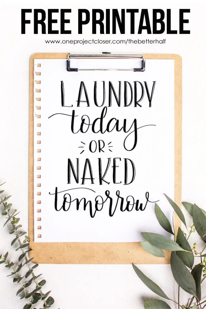 A little signage goes a long way in a small space. Dress up your laundry room with one of these DIY ideas.