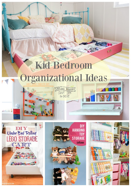 Get your kid's room organized with these bedroom organization ideas!