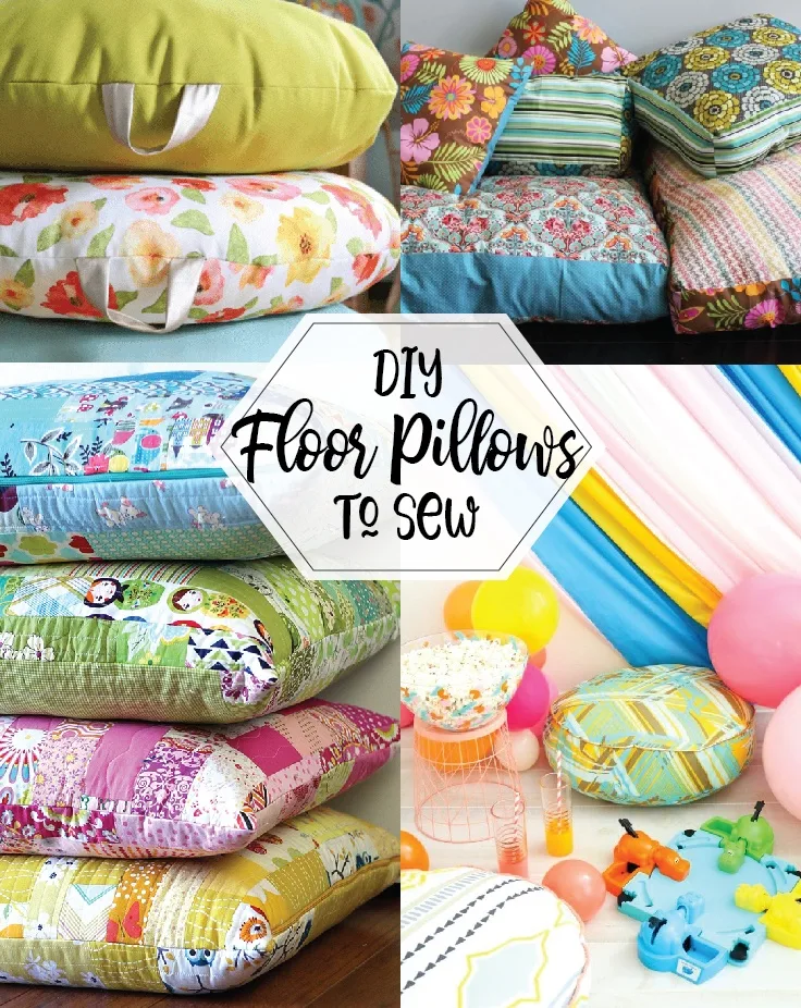 Decorate your playroom with kid-friendly DIY floor pillows!
