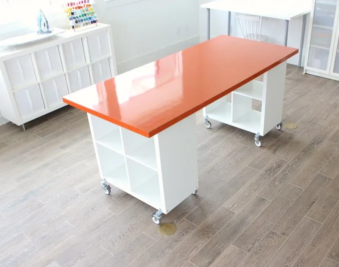 Maximize your work space with one of these clever DIY craft desks!