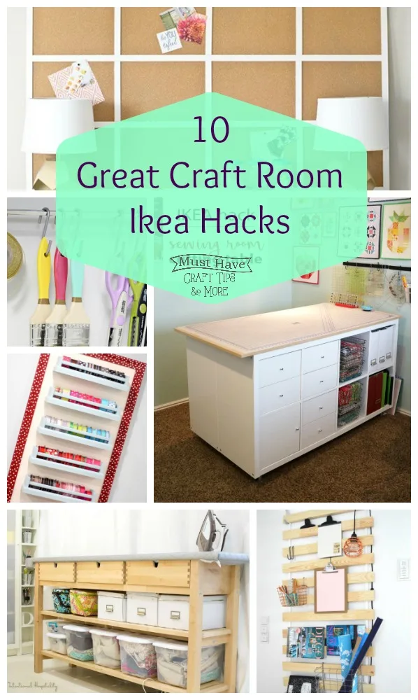Great IKEA hacks for the craft room!
