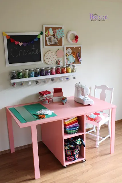 Maximize your work space with one of these clever DIY craft desks!