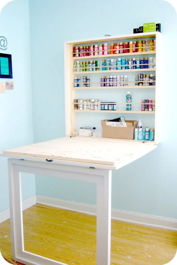 Maximize your work space with one of these clever DIY craft desks!