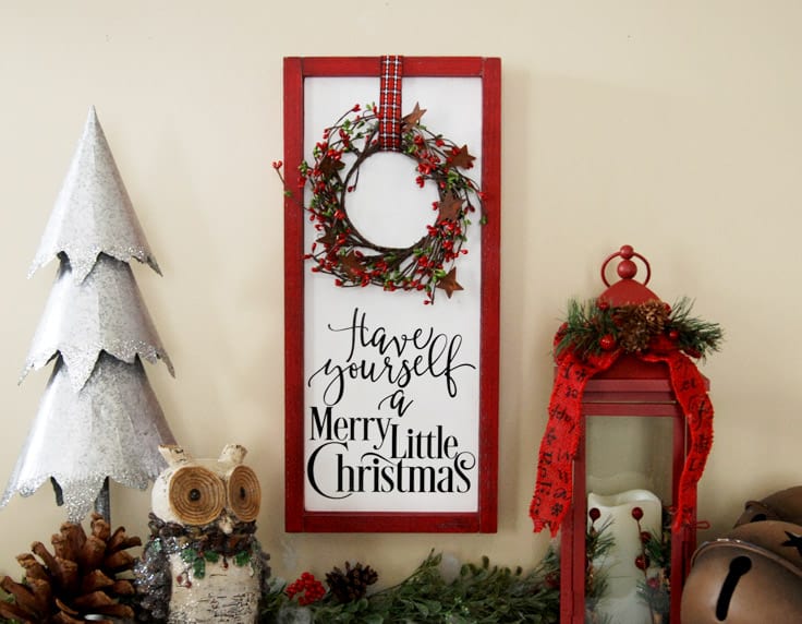Get a jump start on the holidays by creating one of these cute DIY Christmas signs!