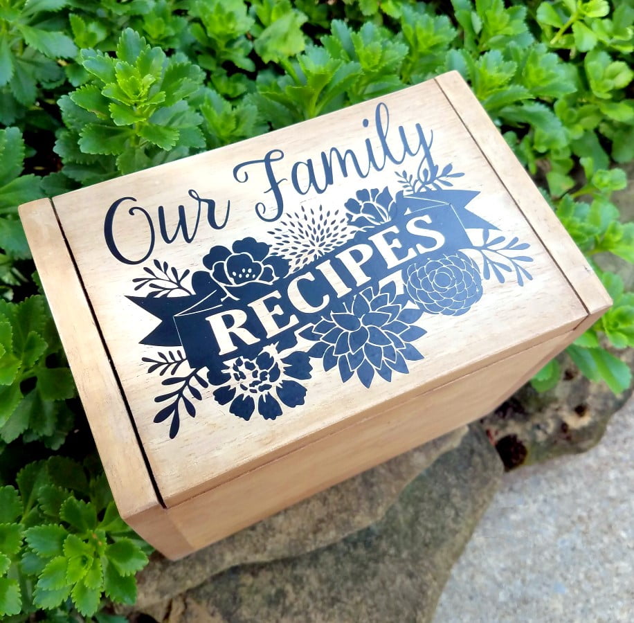 Family Recipe Box with FREE Cut File