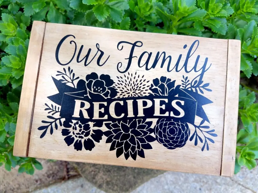 Family Recipe Box with FREE Cut File