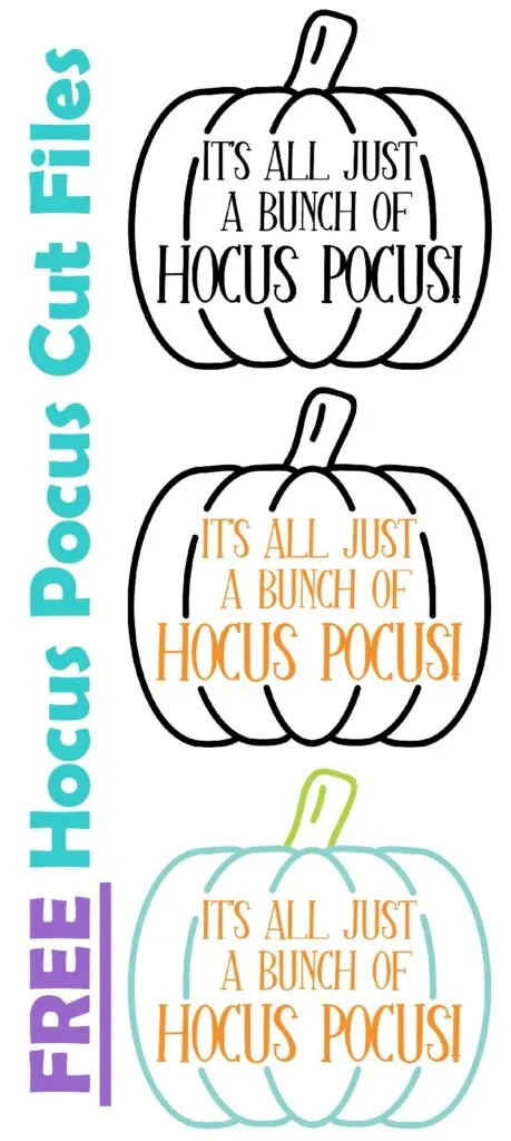 hocus pocus cut files pumpkins