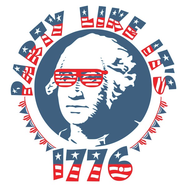 Party likes it's 1776 Free SVG cut file