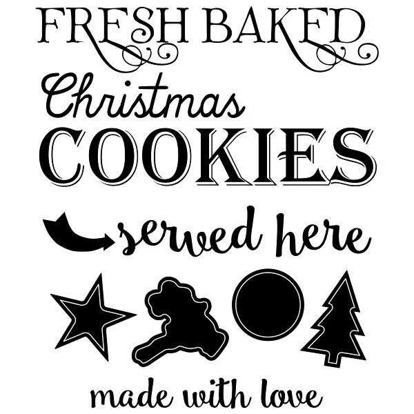 Christmas Cookies Sign free svg cut file