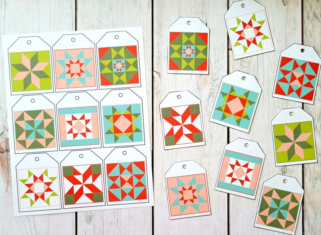 18 Barn Quilt Gift Tags The Scrap Shoppe