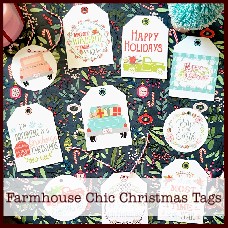 Farmhouse Chic Christmas Tags