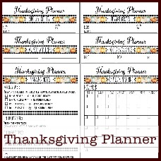Thanksgiving planner pages