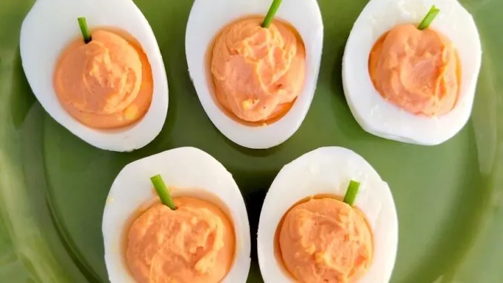 pumpkin deviled eggs recipe