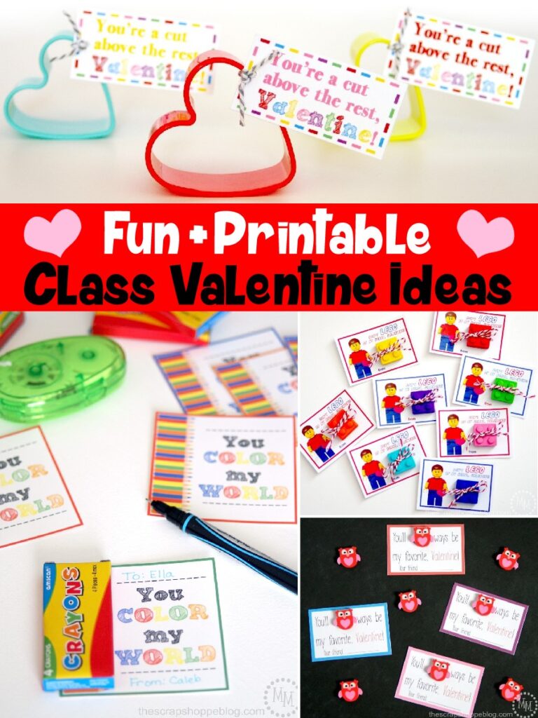 fun free printable class valentines