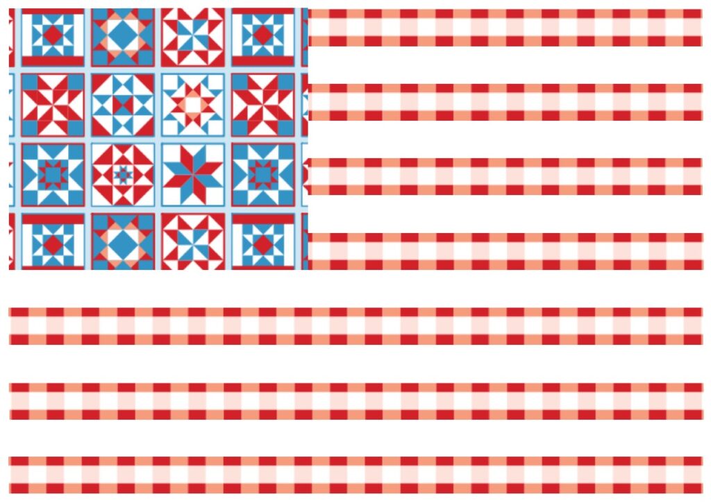 quilted flag